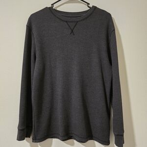Boys Thermal Long Sleeve Shirt Gray Size‎ XL 14/16